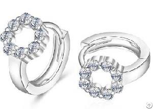 silver hoop earrings