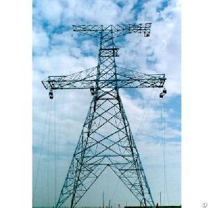 Angle Transmission Line Steel Tower