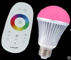 led bulb wireless e27 9w 6w rgb lamp 2 4g wifi remote control brightness dimmer iphone