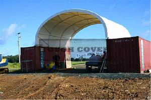 8m Wide Container Tent For 20 And 40 Container Tc2620c, Tc2640c