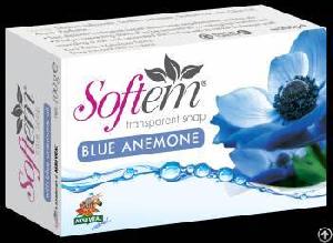 Natural And Herbal Soap With Blue Anemone