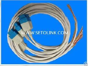 ge ohmeda 9 pin unfinished spo2 sensor probe cable