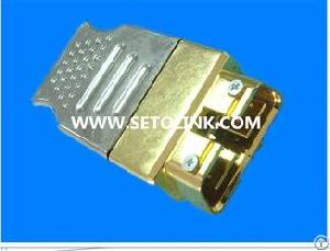 assembled golden metal obdii 16pin male connector