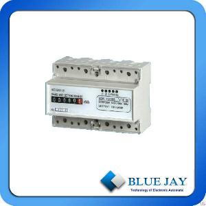 230v 400v led display ac phase energy meter din mounting