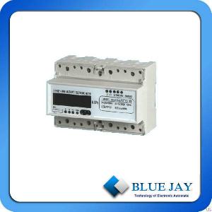 lcd display phase din rail multi intelligent meter