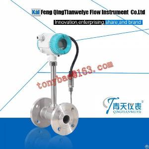 smart tempreature pressure compensation steam vortex flow meter