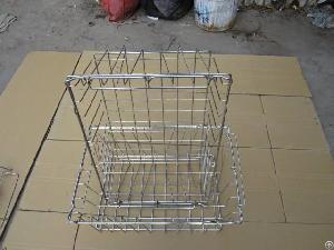 Slatwall Display Shelf, Wire Grid And Wire Basket