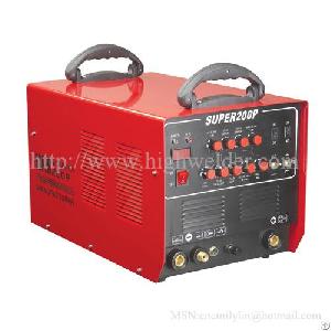 Super-200p -ac / Dc Multifunction Welder With Pluse Mma Tig Cut 3in1 Welder