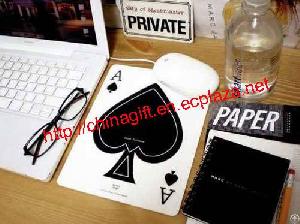 Poker Spade A Pattern Mouse Pad