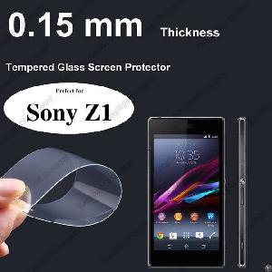 0.15mm Ultra Thin 9h Hardness 2.5d Round Edge Tempered Glass Lcd Hd Screen Protector Sony Xperia Z1