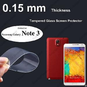 Manufacture Scratch Resistant Tempered Glass Screen Protector For Samsung Note3 Round Edge Protector