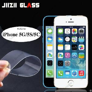 Round Edge Oleophobic Coating 9h Tempered Glass Screen Protector For Iphone 5 5s