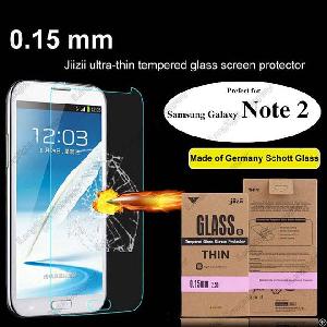 Samsung Galaxy Note 2 Gt-n7100 Premium Real Tempered Glass Screen Protector 8-9h Hardness