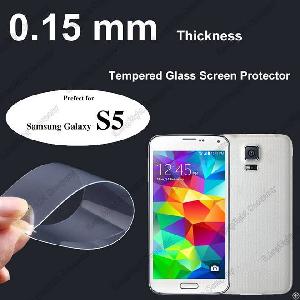 Samsung Galaxy S5 Shatterproof Premium Tempered Glass Screen Protector Easy Install 0.15 Mm Thin