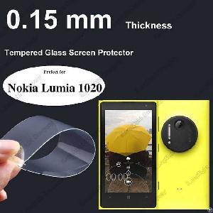 tempered glass front lcd screen protectors 9h hardness 2 5d rounded edges nokia lumia 1020