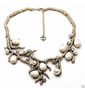 Big Chunky Pearl Necklace, Pearls Jewelry,