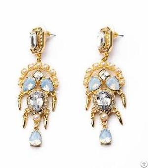 Big Earrings 2014, Alloy Jewelry, Gold Plating Earrings