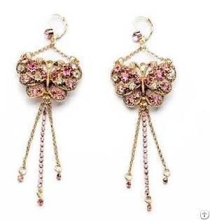 Zinc Alloy Wedding Earrings, Metal Jewelry