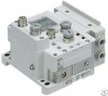 Smc Solenoid Valve 4 5 Port Ss5y3-12s6, 3000 Series Manifold For Series Ex600 Integrated I / O Ser