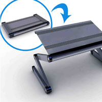 laptop desk portable folding aluminum foldable table stand