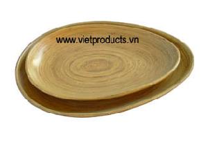 Coilded Bamboo Plate No. 24378