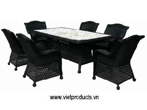 poly rattan furniture table 07618