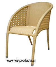 poly rattan garden chair 07608