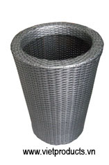 Poly Rattan Planter / Flower Pot No. 32904