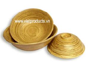 pressed bamboo bowl 24363