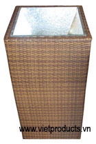 Resin Wicker Planter / Flower Pot No. 32906