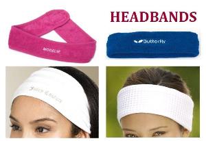 Headbands, Hairbands, Spa Headbands, Terry Cloth Spa Headbands, Waffle Spa Hairbands, Wrist Bands