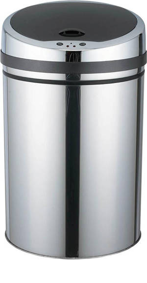 touchless trash waste bin container