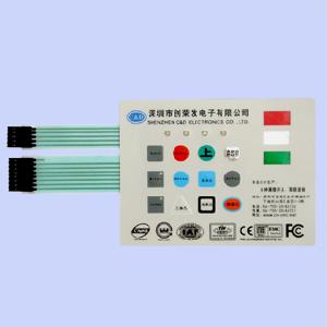 membrane switch embedded ir sensor led