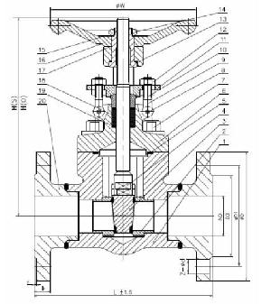 Cast Steel Din F1 Gate Valve Os And Y