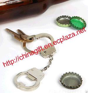 Handcuff Keychain Bottle Opener