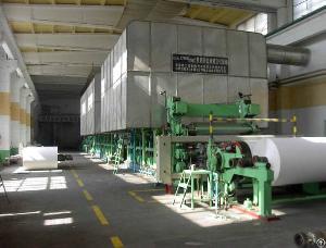 1575mm Double-dryer Can And Double-cylinder Mould Corrugating Paper Machine