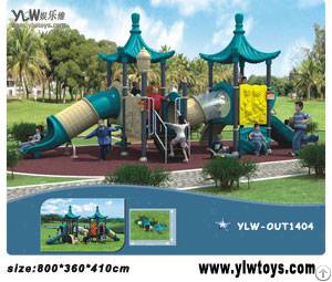 Amusement Outdoor Playground, Children Playground Equipment, School Plastic Slide Play Equipment