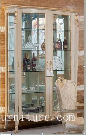 China Cabinet Displays Antique Bowed Fj-101a