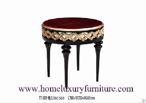 End Table Tt-009 Wood Side Round Living Room Sets