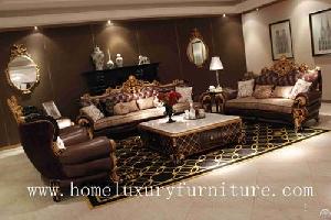 Leather Sofa Living Room Furnitue Sets Coffee Table Tt-028