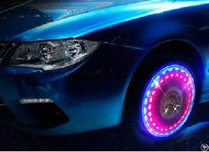 waterproof solar car led wheel light 2015