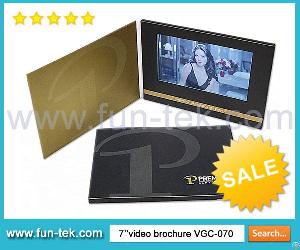 A5 Landscape 7 Inch Video Card Brochure Vgc-070 2gb 3000mah Full Color Print