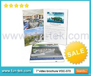 Multi-button Video Card 7 Inch Lcd Brochure Vgc-070b For Advertising Agency