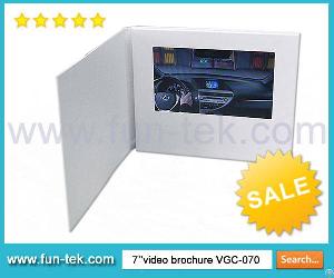 Popular Touch Screen 7 Inch Video Print Brochure Lcd Greeting Card Vgc-070t 2gb