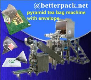 pyramid tea bag machine packing outer envelope system