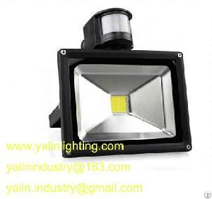 pir sensor led floodlight motion detector 20w ip65 outdoor lighting