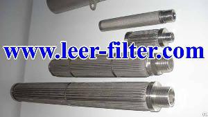 leer pleated metal filter cartridge