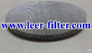 Leer Sintered Metal Filter Disc