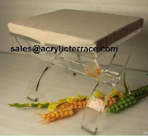 lucite acrylic bathroom chair