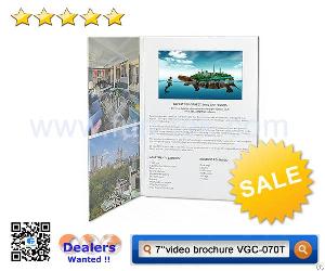 Corporate Branding 7 Inches Customized Video Brochure Vgc-070 For Promotions And Invitations